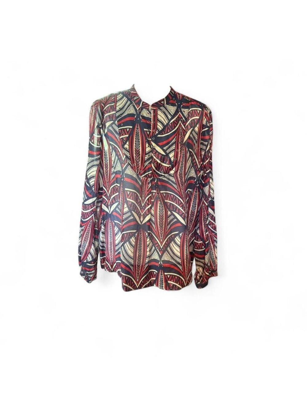 Lauren Vidal  cotton and silk blouse Size S NWOT